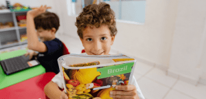 Aluno no ensino fundamental 1